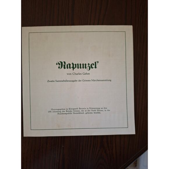 Konigszelt Bavaria "Rapunzel" decorative plate. - Picture 4 of 6